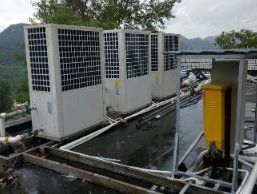 空氣熱交換器排熱欠佳,清理水過(guò)濾器