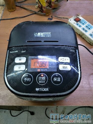 日本進口100v鍵入工作電壓的虎牌電感式電飯鍋