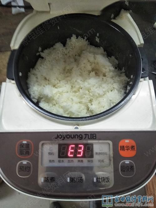 九陽(yáng)JYF30FS19智能電飯煲,常見(jiàn)故障