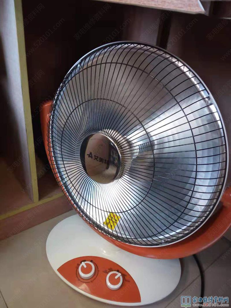 接修一臺富士寶電暖器,故障主要表現為1200W加溫一切正常、