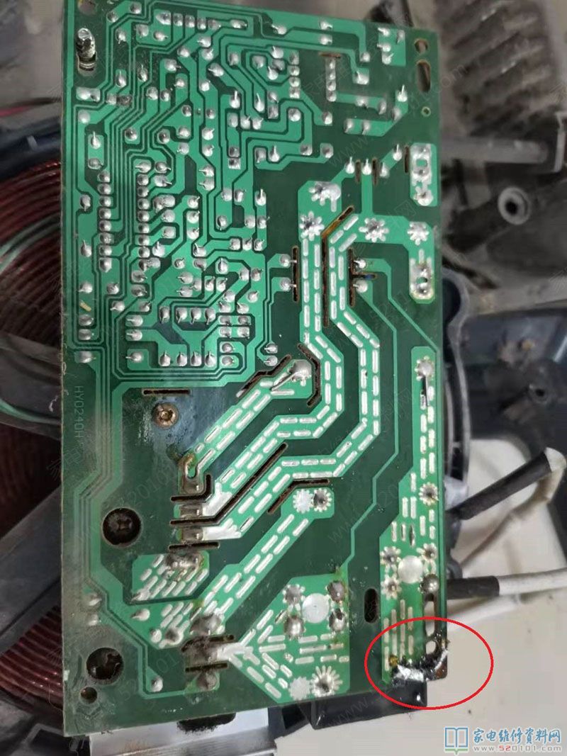 美菱電滋爐,常見故障狀況不加溫,插電后數(shù)碼顯示管在E0和13