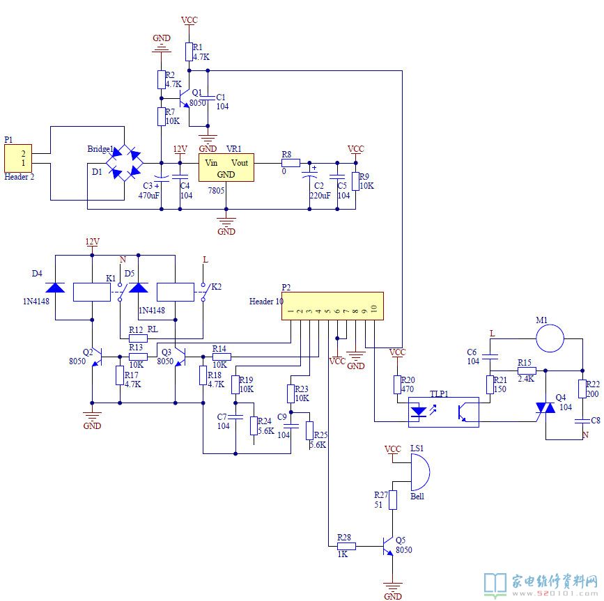 美的豆?jié){機電路圖是什么?