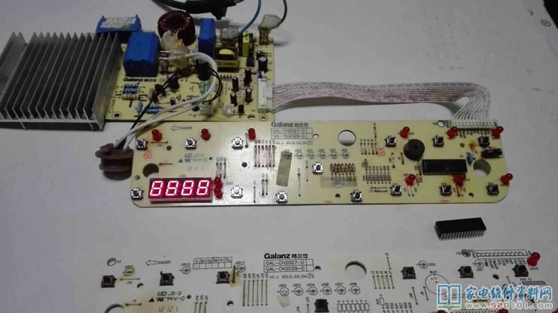 galanzCH2082電滋爐,常見故障主要表現(xiàn)是插電無反映
