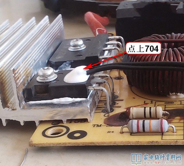 接修一臺(tái)電滋爐,常見故障是IGBT 整流橋毀壞,拆換后試機(jī)一