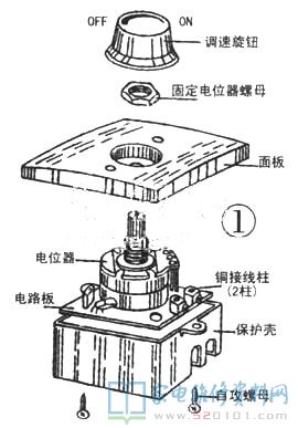 吊扇電子調速器具備體型小、電源電路簡約、無極變壓范疇寬等特性