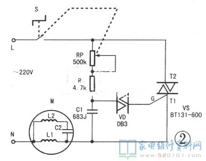 吊扇電子調速器具備體型小、電源電路簡約、無極變壓范疇寬等特性