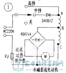 吹風(fēng)機是較常用的小電器,最多見的電源電路
