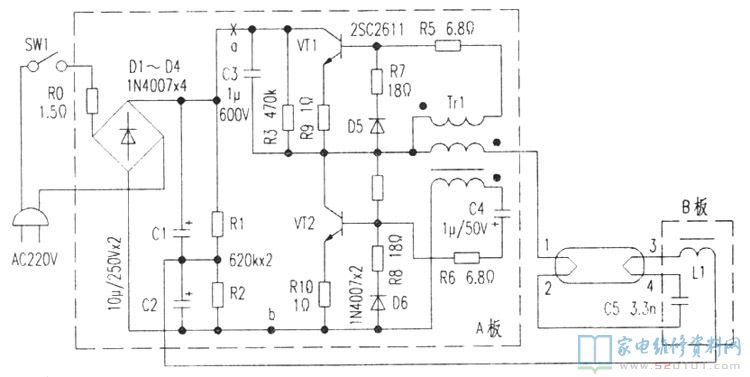 日日光燈電子鎮流器與電感式傳感器的對比