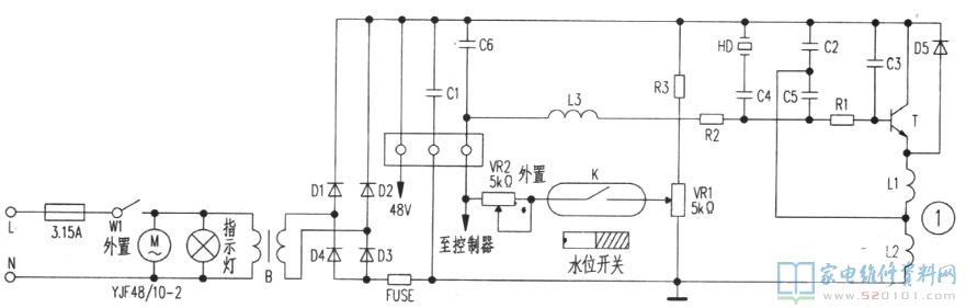 超聲波加濕機的電源電路換能片起振后形成的超音波把水做霧化