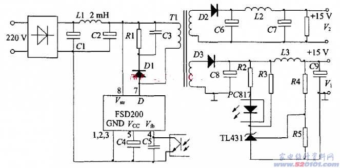 點擊放大PSD200運用電路