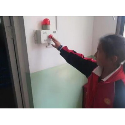校園一鍵報(bào)警，學(xué)校安全演練應(yīng)急報(bào)警器